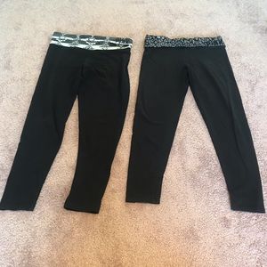 Bundle: 2 pair PINK VS yoga leggings